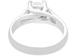 princess cut engagement ring white gold
