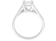 princess cut engagement ring white gold