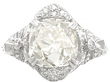 Art Deco Large Diamond Cocktail Ring 