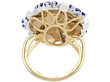 vintage sapphire and diamond cocktail ring for sale