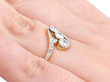 Trilogy Twist Ring Wearing