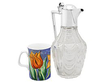 Antique Glass and Silver Jug For sale 