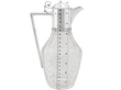 Size of  Antique Glass and Silver Jug