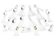 Vintage Silver Flatware Set