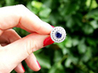 Natural Sapphire and Diamond Ring