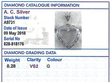1960s heart pendant in white gold for sale