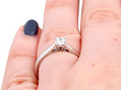 0.40ct diamond ring wearing