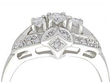 white gold and diamond dress ring
