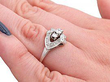 white gold and diamond dress ring