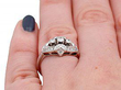 white gold and diamond dress ring