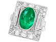 Colombian Emerald Cocktail Ring