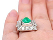 Colombian Emerald Cocktail Ring