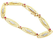 Vintage Ruby and Diamond Bracelet in Yellow Gold