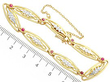 Vintage Ruby and Diamond Bracelet in Yellow Gold size