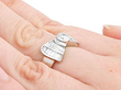 Vintage Diamond Bow Ring Wearing
