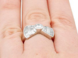 Vintage Diamond Bow Ring Wearing