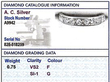 platinum full diamond eternity ring grading card
