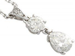 vintage pear cut diamond pendant for sale