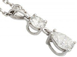 vintage pear cut diamond pendant for sale