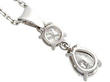 vintage pear cut diamond pendant for sale
