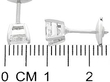 princess cut diamond earrings in platinum for sale