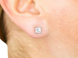 princess cut diamond earrings in platinum for sale