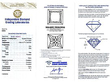 princess cut diamond earrings in platinum certificate