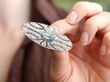 Antique French Aquamarine Brooch