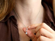 Pear Cut Diamond Necklace