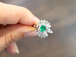 Antique Emerald Dress Ring
