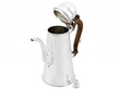 Silver Chocolate Pot Open