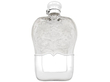Antique Glass and Silver Hip Flask
