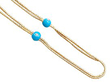 Antique Victorian Double Pin with Turquoise 
