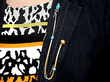 Wearing Victorian Double Pin with Turquoise 