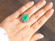 Pear Cut Emerald Ring