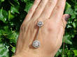 1920s diamond pendant with platinum