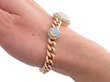 opal bracelet on wrist