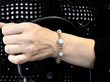 opal and diamond bracelet on wrist
