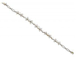 yellow gold antique pearl and diamond bracelet