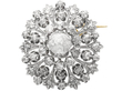 1880's Diamond Brooch For Sale