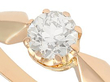 Rose Gold Solitaire Diamond Engagement Ring for Sale