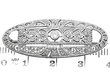 Diamond Brooch in Art Deco Style