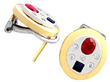 Ruby and Sapphire earrings
