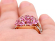 Pink Sapphire Ring with Diamonds