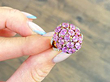Pink Sapphire Ring with Diamonds