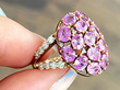 Pink Sapphire Ring with Diamonds