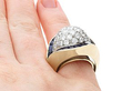 Hand Wearing Sapphire and Diamond Dress Ring 