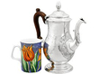 Newcastle Antique Silver Coffee Pot 