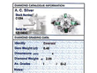 vintage diamond and emerald ring grading card