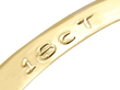 golden topaz ring in yellow gold hallmark